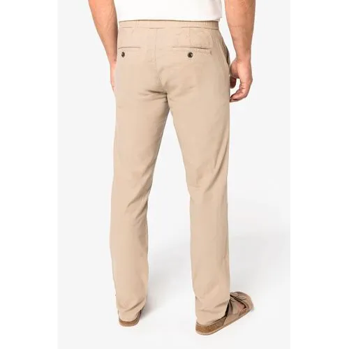 Pantalon écoresponsable en lin et coton bio homme