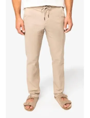Pantalon écoresponsable en lin et coton bio homme