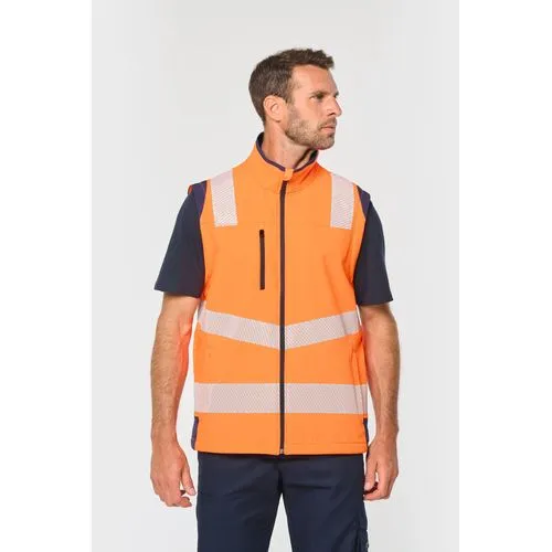 Veste softshell de sécurité recyclée avec manches détachables unisexe