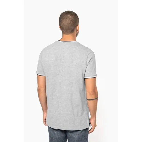 T-shirt maille piquée col V homme