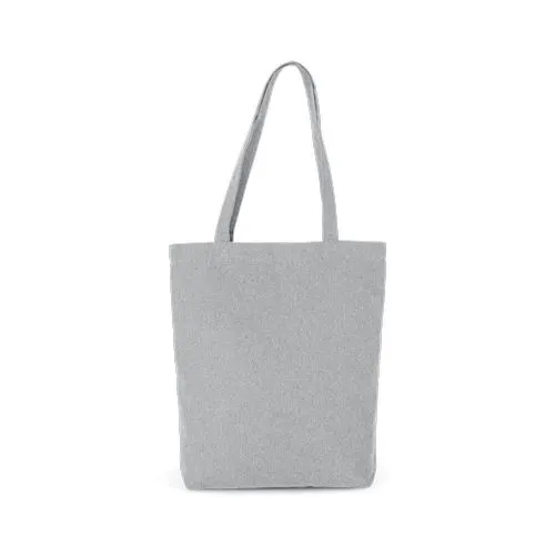 Sac cabas en coton “K-loop project” recyclé gris oxford 1 Sac cabas en coton "K-loop project" recyclé