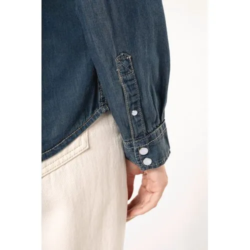 Chemise denim manches longues femme 6 Chemise denim manches longues femme