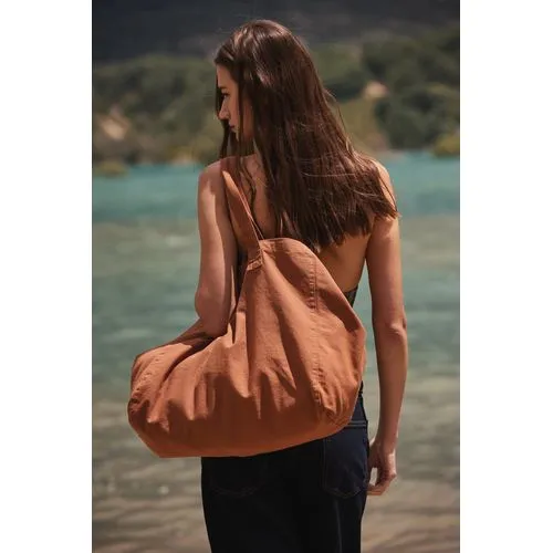 Sac de shopping en coton délavé