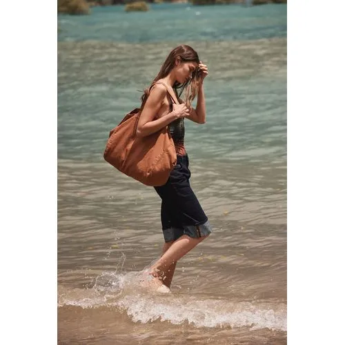 Sac de shopping en coton délavé