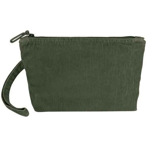 Pochette écoresponsable délavée en velours côtelé