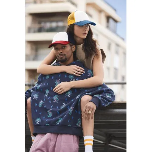 Casquette trucker 5 panneaux multicolor