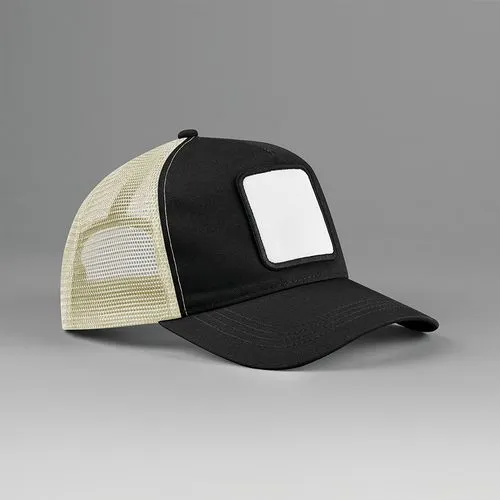 Casquette trucker 5 panneaux avec patch carré