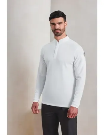 Polo de cuisinier Coolchecker Essential à manches longues