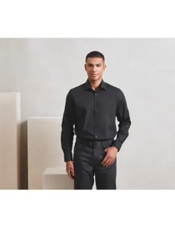 Chemise popeline RECYCLIGHT à manches longues pour homme