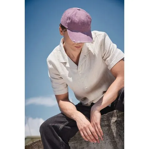 Casquette vintage effet déchiré – 6 panneaux 4 Casquette vintage effet déchiré - 6 panneaux