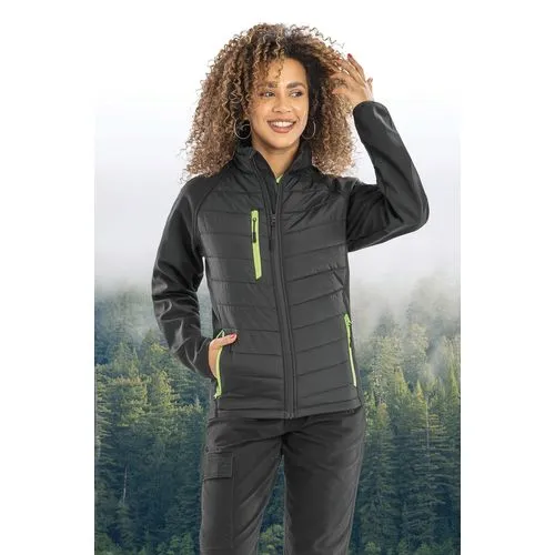 Veste softshell rembourrée black compass recyclée