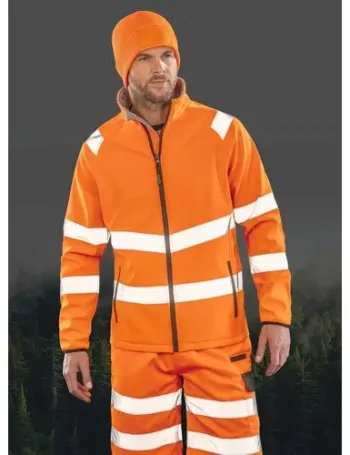 Veste softshell de sécurité recyclée