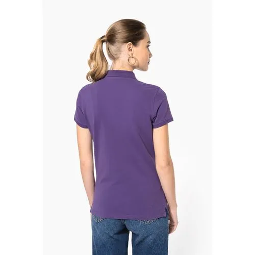 Polo piqué manches courtes femme
