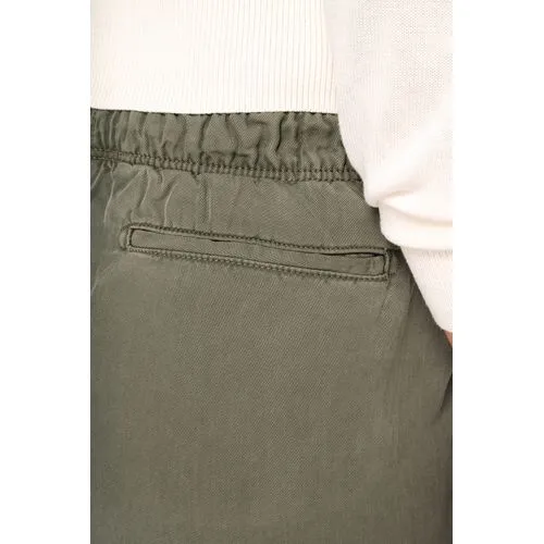 Short écoresponsable délavé en lyocell femme