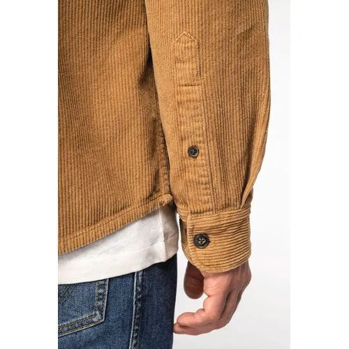Surchemise écoresponsable délavée en velours côtelé homme