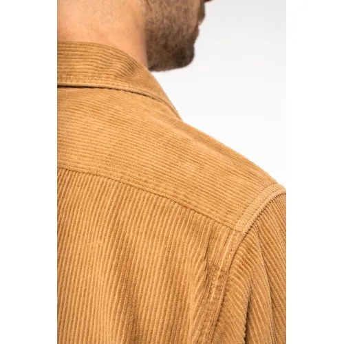 Surchemise écoresponsable délavée en velours côtelé homme