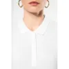 Polo piqué manches longues femme