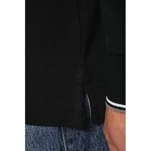 Polo maille piquée manches longues homme 5 Polo maille piquée manches longues homme