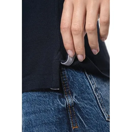 Polo piqué bicolore femme