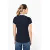 Polo piqué bicolore femme