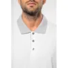 Polo piqué bicolore homme