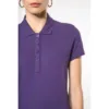 Polo piqué manches courtes femme