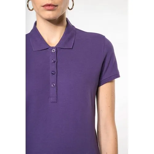 Polo piqué manches courtes femme