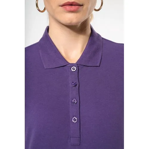 Polo piqué manches courtes femme