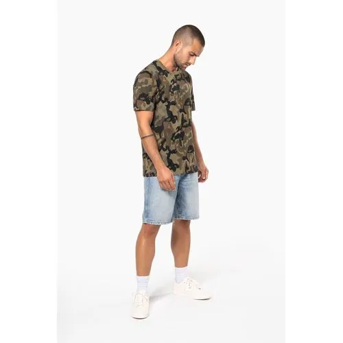 T-shirt camo manches courtes homme