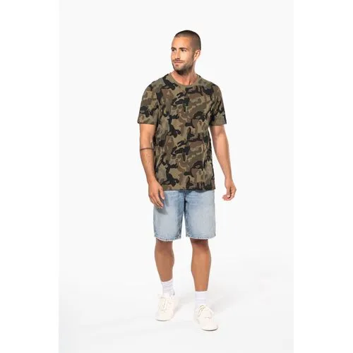 T-shirt camo manches courtes homme