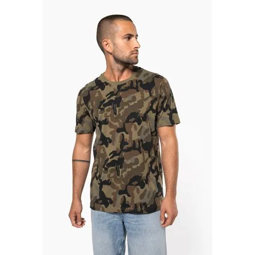 T-shirt camo manches courtes homme