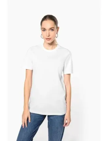 T-shirt col rond manches courtes unisexe