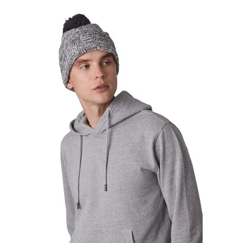 Bonnet à pompon avec revers