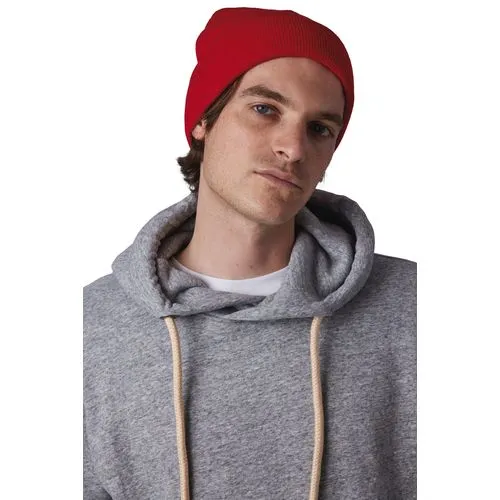 Bonnet recyclé avec revers tricoté