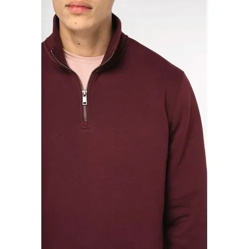 Sweat-shirt écoresponsable à col montant zippé homme 6 Sweat-shirt écoresponsable à col montant zippé homme