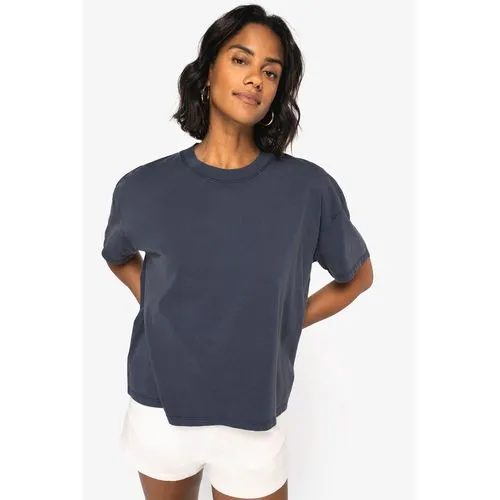 T-shirt écoresponsable oversize délavé femme