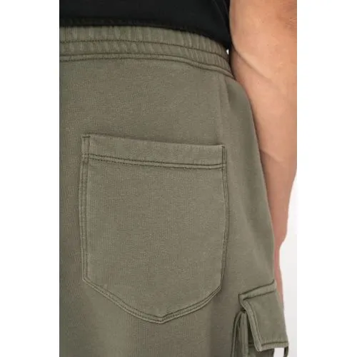 Short cargo écoresponsable délavé French Terry homme