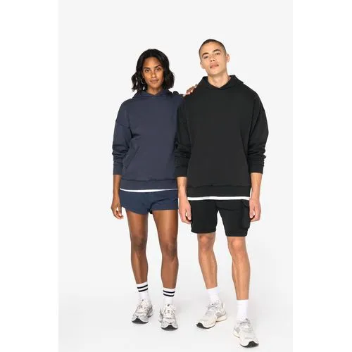 Sweat-shirt écoresponsable à capuche délavé oversize unisexe