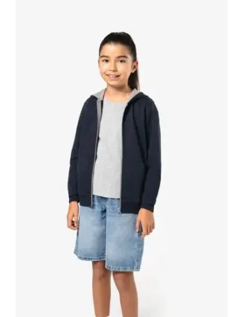 Sweat-shirt zippé capuche enfant