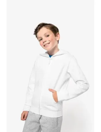 Sweat-shirt capuche zippé enfant