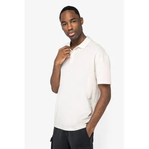 Polo écoresponsable maille piquée à épaules tombantes homme