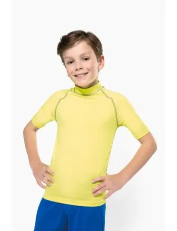 T-shirt technique à manches courtes avec protection anti-UV enfant