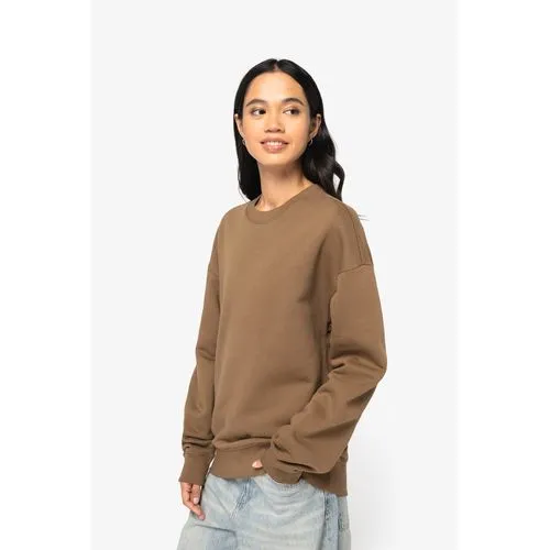 Sweat-shirt écoresponsable à col rond oversize unisexe