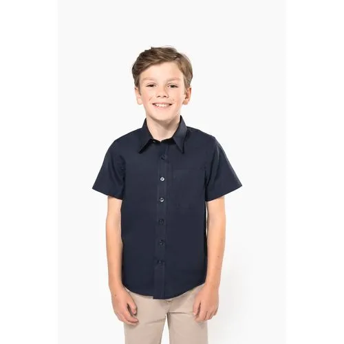 Chemise popeline manches courtes enfant 1 Chemise popeline manches courtes enfant