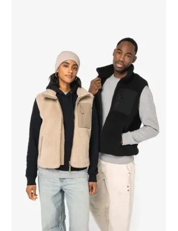 Bodywarmer écoresponsable en sherpa unisexe