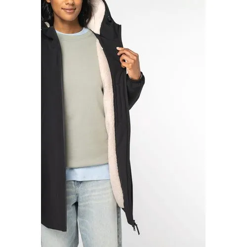 Veste écoresponsable imperméable doublée en sherpa unisexe