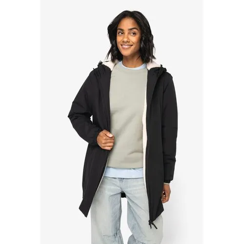 Veste écoresponsable imperméable doublée en sherpa unisexe
