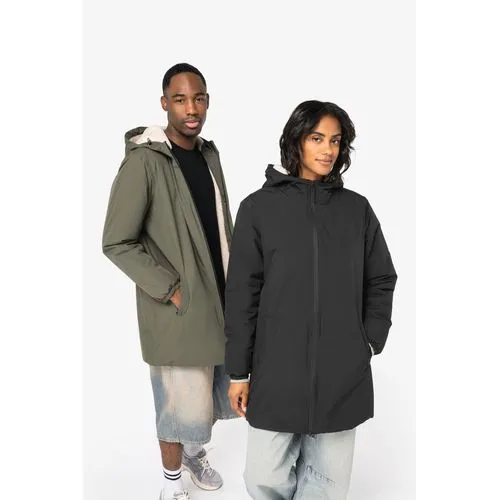 Veste écoresponsable imperméable doublée en sherpa unisexe