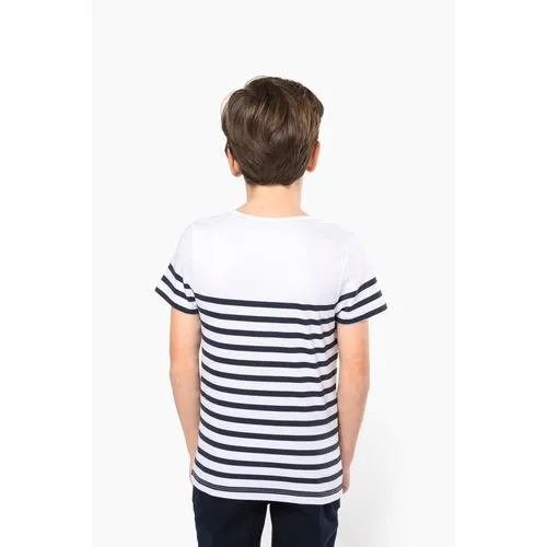 T-shirt marin col rond Bio enfant
