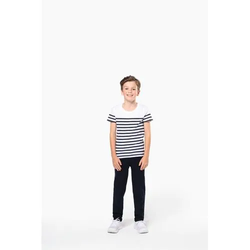 T-shirt marin col rond Bio enfant